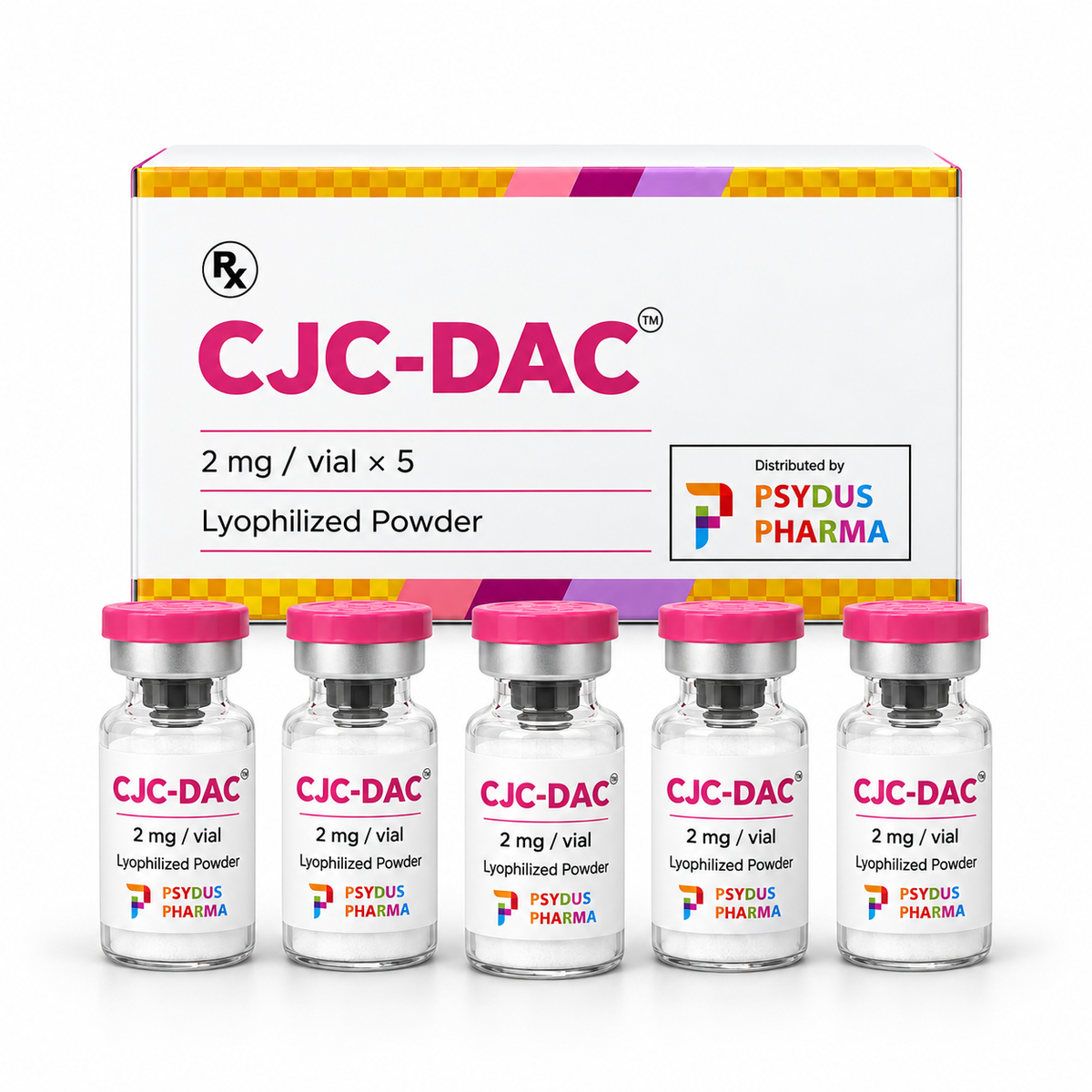 CJC 1295 DAC(PSYDUS)/ 2mg × 5本