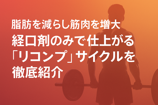 【脂肪を減らし筋肉を増大】経口剤のみで仕上がる「リコンプ」サイクルを徹底紹介