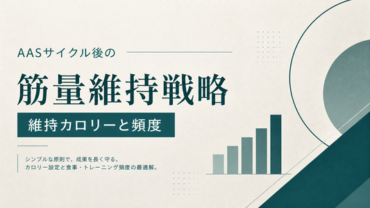 AASサイクル後の筋量維持戦略 維持カロリーと頻度