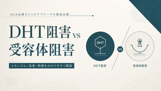 DHT阻害vs受容体阻害｜AGA治療の2つのアプローチ徹底比較