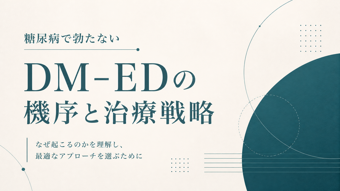 糖尿病で勃たない｜DM-EDの機序と治療戦略