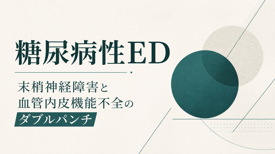 糖尿病性ED｜末梢神経障害と血管内皮機能不全のダブルパンチ