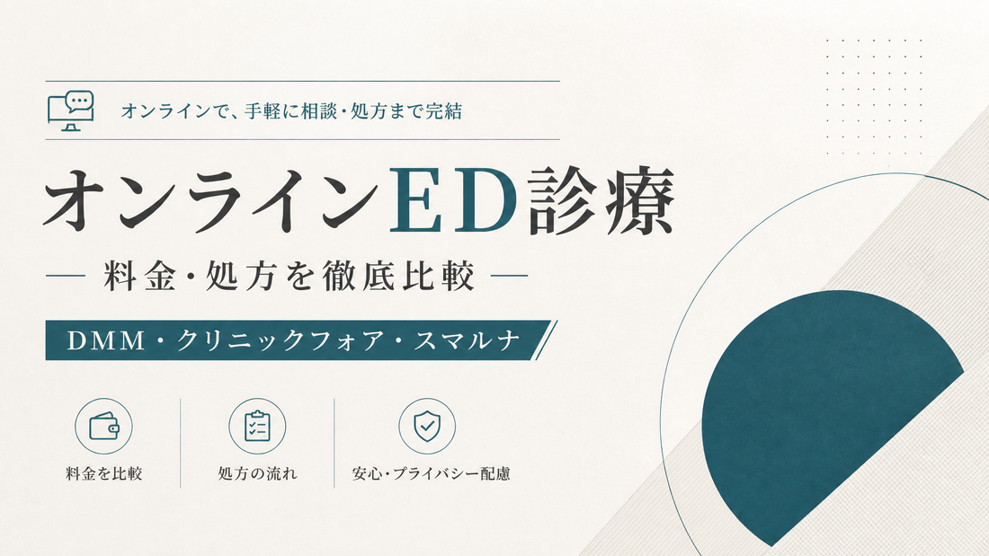 オンラインED診療｜DMM・クリニックフォア・スマルナの料金・処方