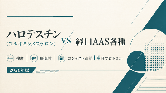 ハロテスチン(フルオキシメステロン) vs 経口AAS各種｜強度・肝毒性・コンテスト直前14日プロトコル【2026年版】