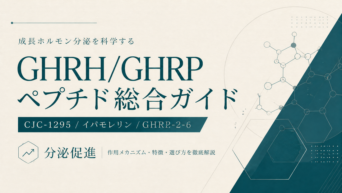 GHRH/GHRPペプチド総合ガイド｜CJC-1295/イパモレリン/GHRP-2-6・分泌促進