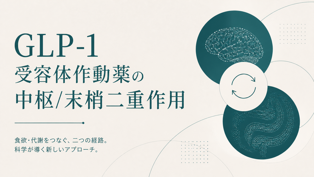 GLP-1受容体作動薬の中枢/末梢二重作用