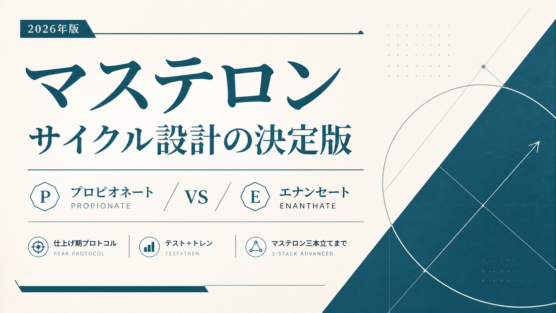 マステロン サイクル完全設計｜プロピ/エナン選択・仕上げ期8〜10週・テスト+トレン三本立て【2026年版】