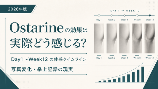 Ostarine効果の実体験｜Day1〜Week12タイムライン・挙上記録・写真変化・適性ユーザー【2026年版】