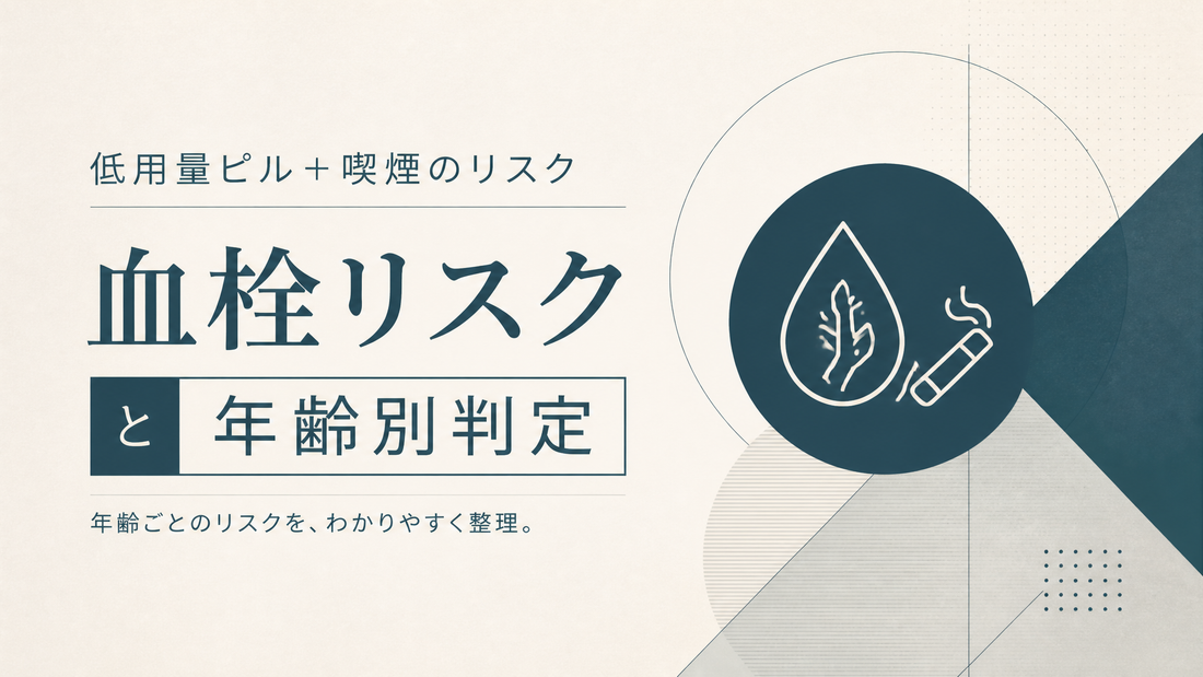 低用量ピル+喫煙のリスク 血栓と年齢別判定