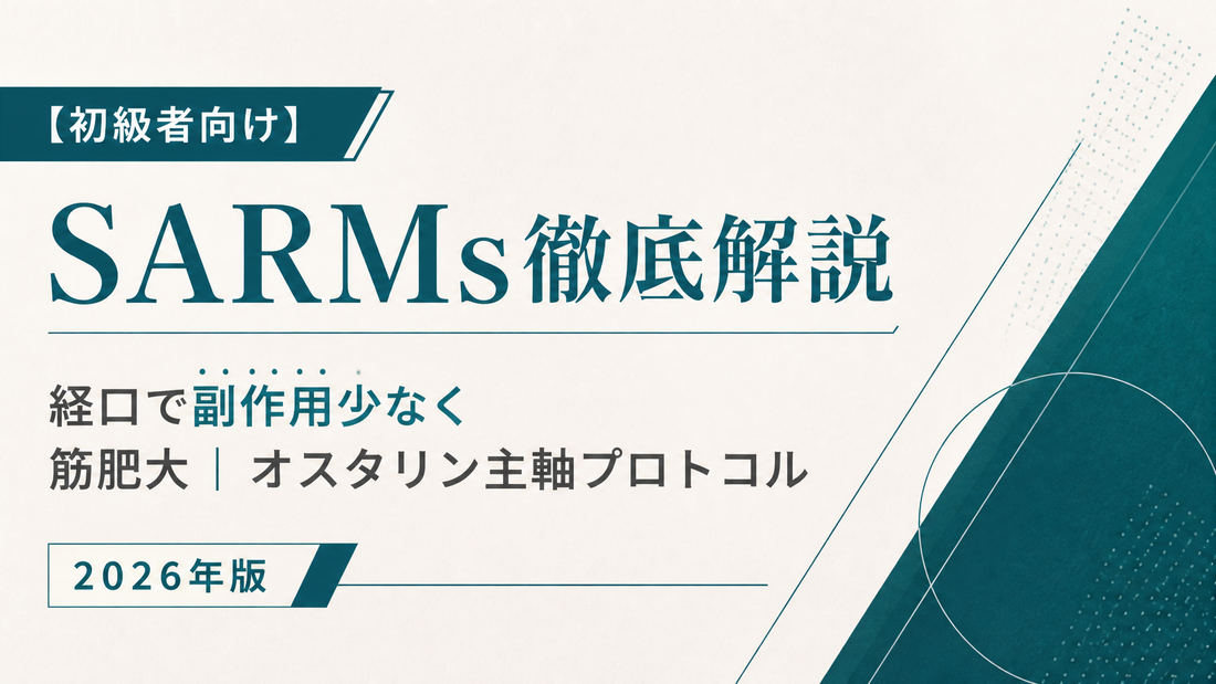 【初級者向け】SARMs徹底解説｜経口で副作用少なく筋肥大・オスタリン主軸プロトコル【2026年版】