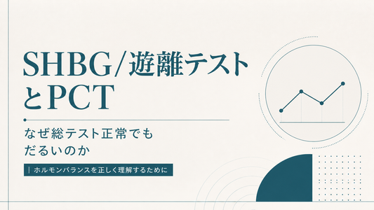 SHBG/遊離テストとPCT｜なぜ総テスト正常でもだるいのか