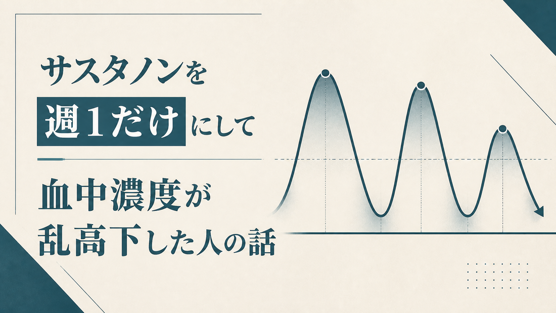 サスタノンを週1だけにして血中濃度が乱高下した人の話