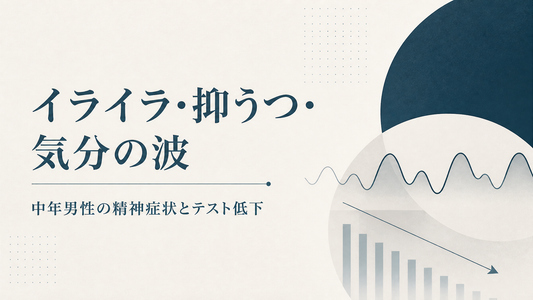 イライラ・抑うつ・気分の波｜中年男性の精神症状とテスト低下