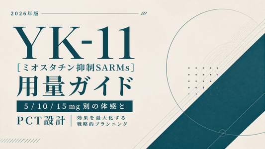 YK-11(ミオスタチン抑制SARMs)用量ガイド｜5/10/15mg別の体感とPCT設計【2026年版】