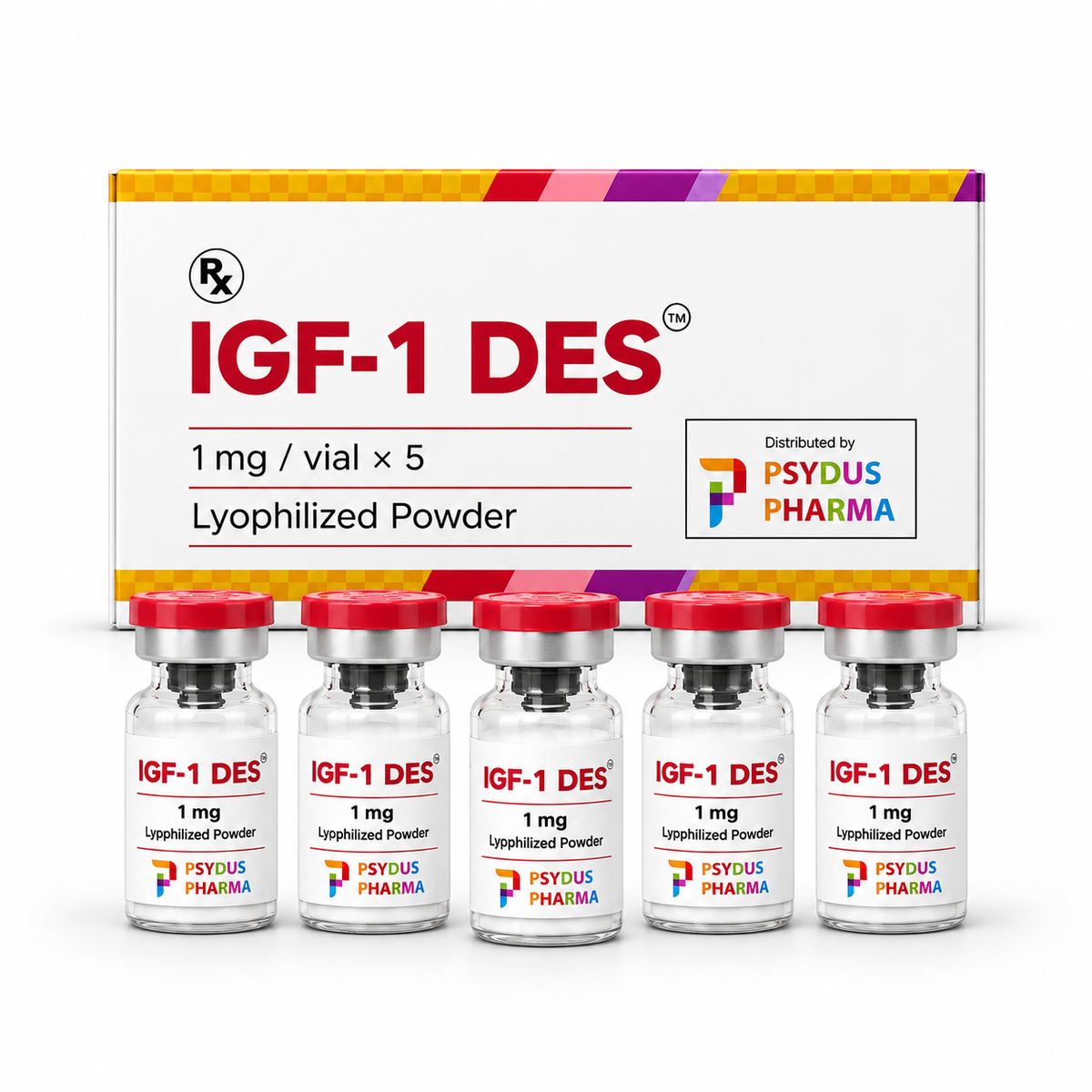 IGF-1 DES（PSYDUS）/ 1mg × 5本